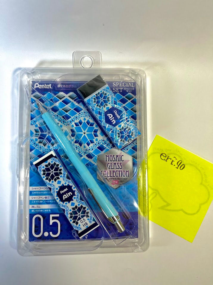 Pentel Mechanical Pencil, Orens Exclusive Special Set, 0.5mm, Soda Blue from Japan