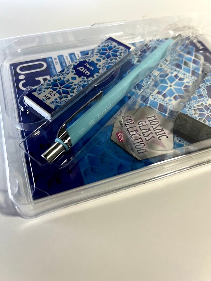 Pentel Mechanical Pencil, Orens Exclusive Special Set, 0.5mm, Soda Blue from Japan