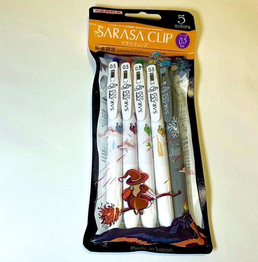 Zebra Sarasa Clip Limited Edition Witch Series  0.5mm 5SET Ball Pens Japan