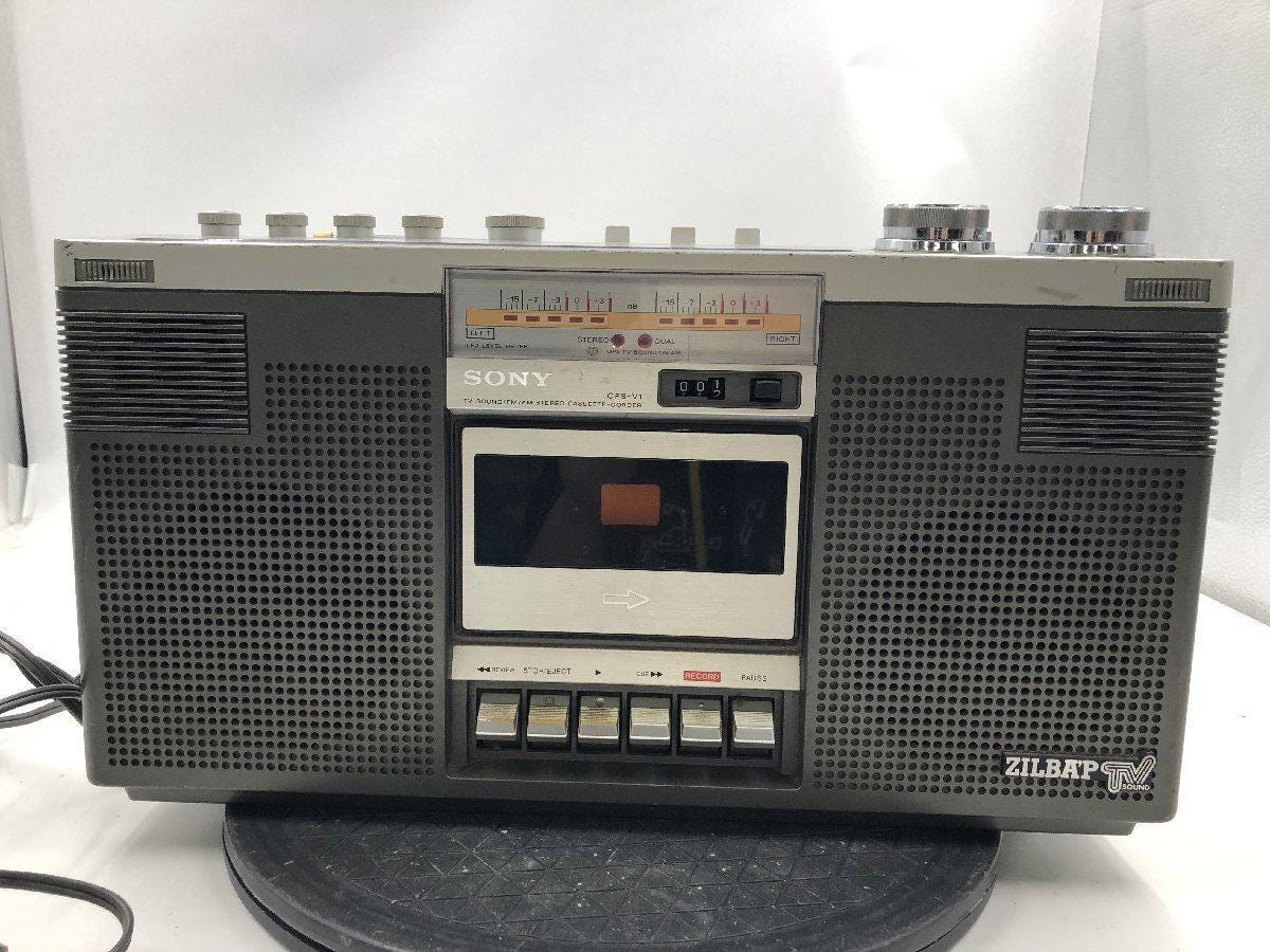 Sony CFS-V1 Radio Cassette Player Vintage Boombox AM/FM Stereo Portable-Tested