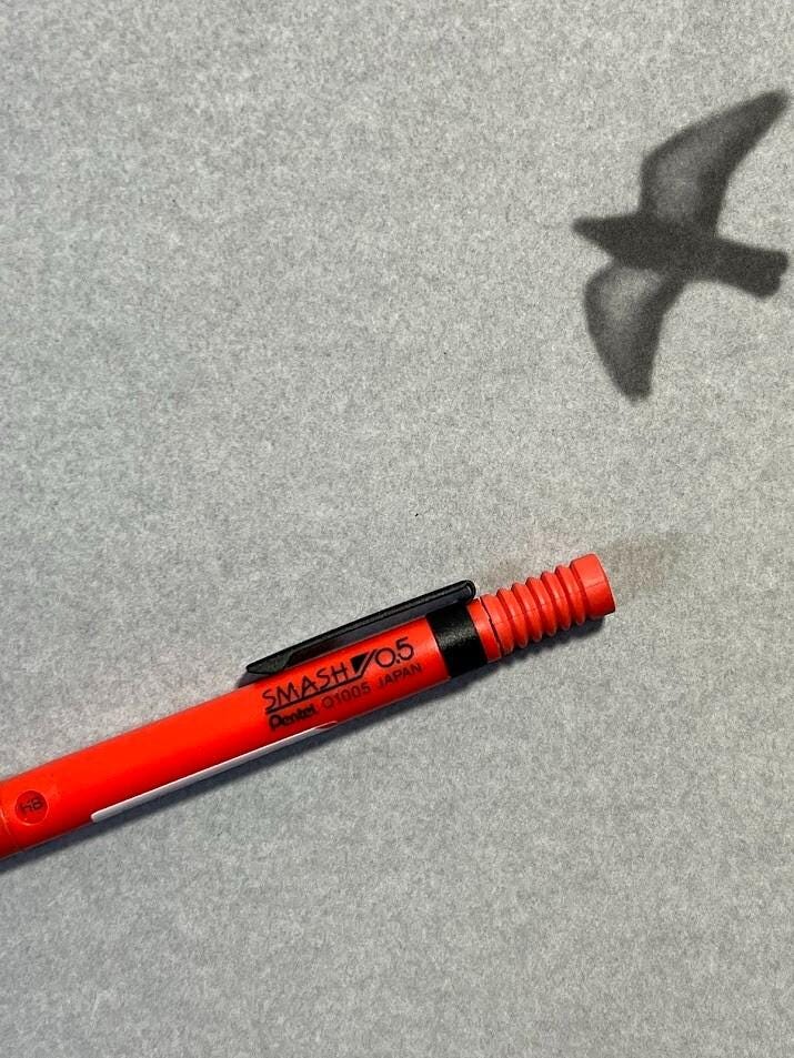 Pentel Smash Limited Edition Mechanical Pencil 0.5 Red from Japan