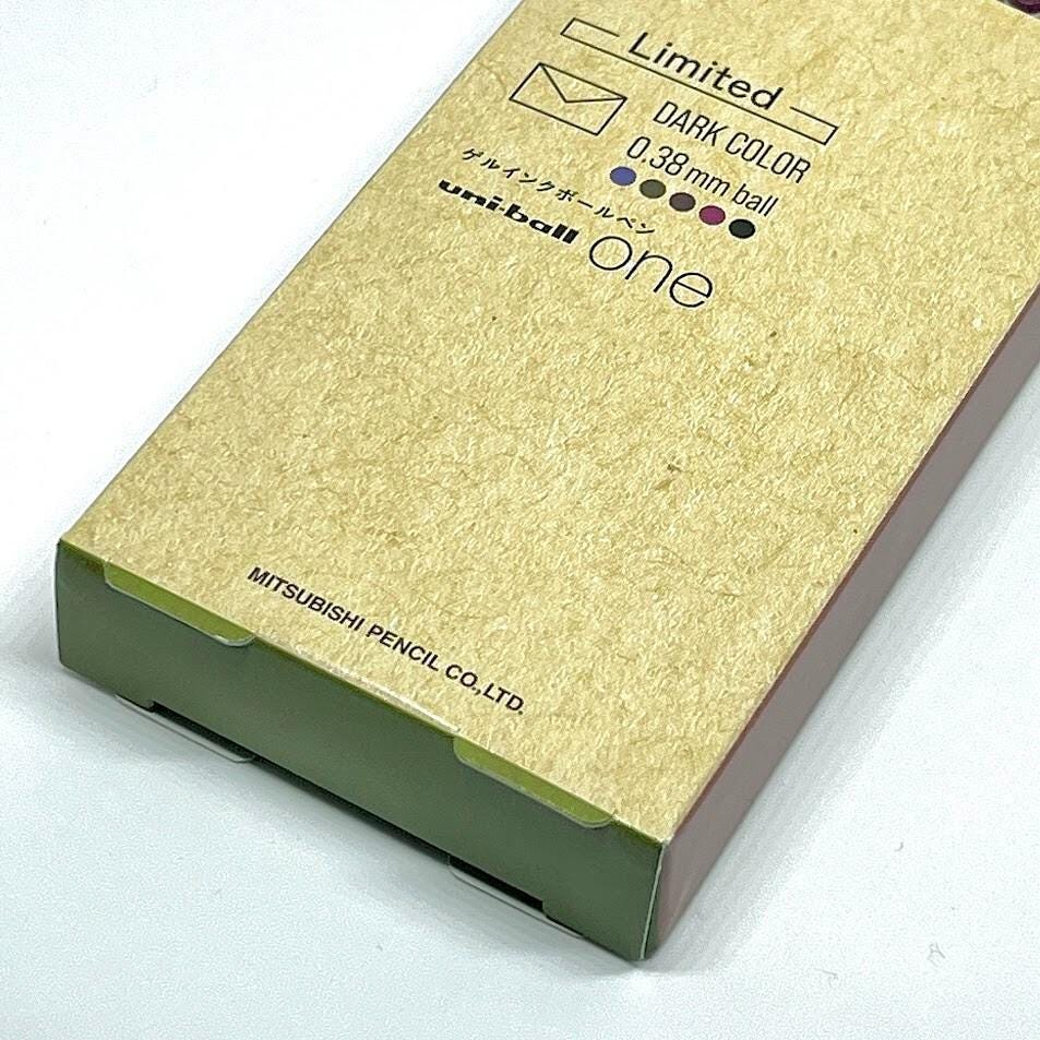 Uni Ball One Dark Color 0.38mm Ball Pen Limited Edition 5 Set of Colors