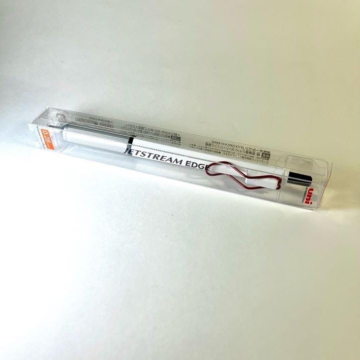 Mitsubishi Pencil 0.28m UNI JETSTREAM EDGE White Red Limited Edition from Japan