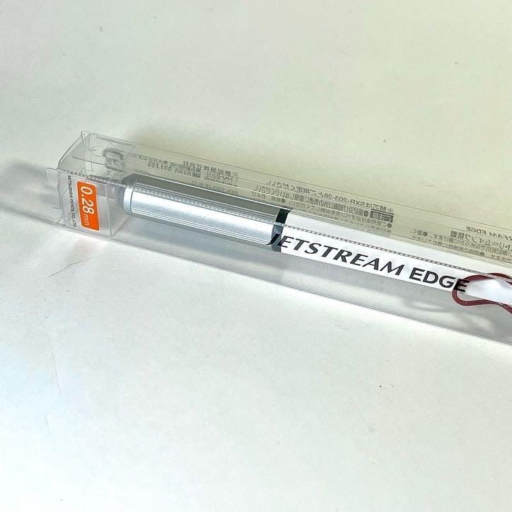 Mitsubishi Pencil 0.28m UNI JETSTREAM EDGE White Red Limited Edition from Japan