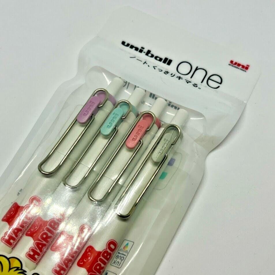 Uni Ball One 0.5mm Gel Ink Ball Pen HARIBO Limited Edition 4 Set of Colors