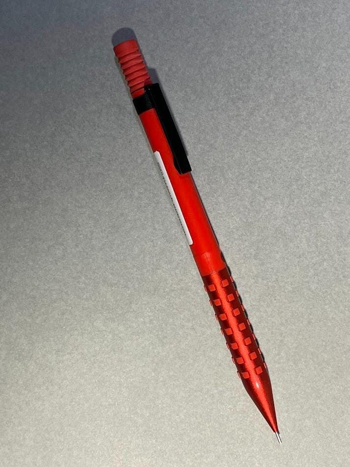 Pentel Smash Limited Edition Mechanical Pencil 0.5 Metallic Red Holder Japan