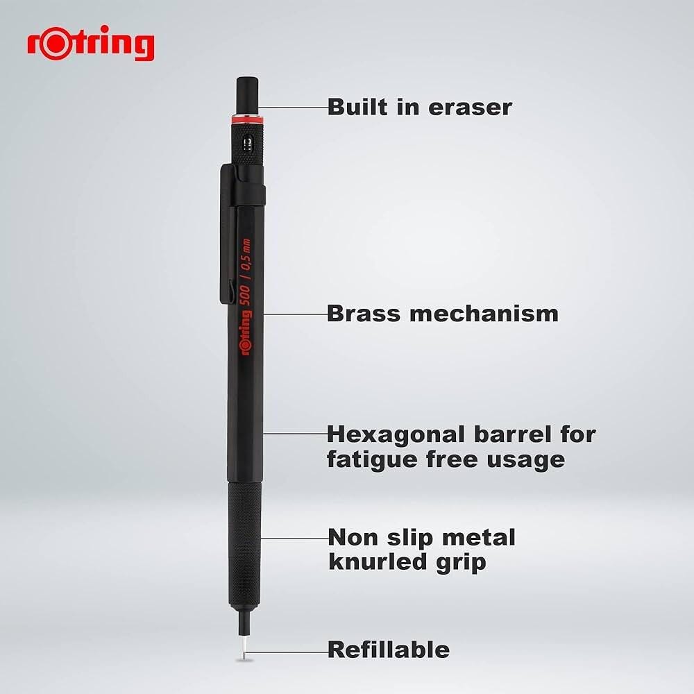 Rotring Mechanical Pencil 500 Black from Japan