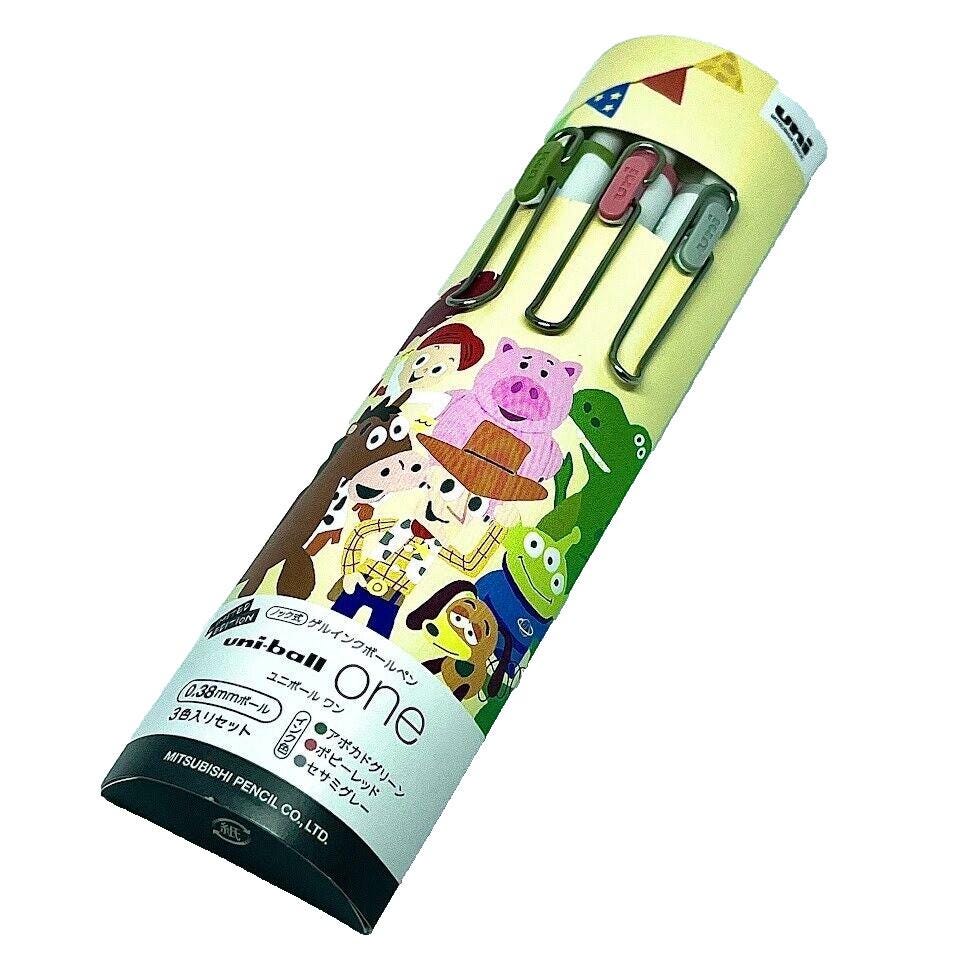 Uni Ball One  Disney Pixar Toy Story 0.38mm Ball Pen Limited Edition 3 Set Pen