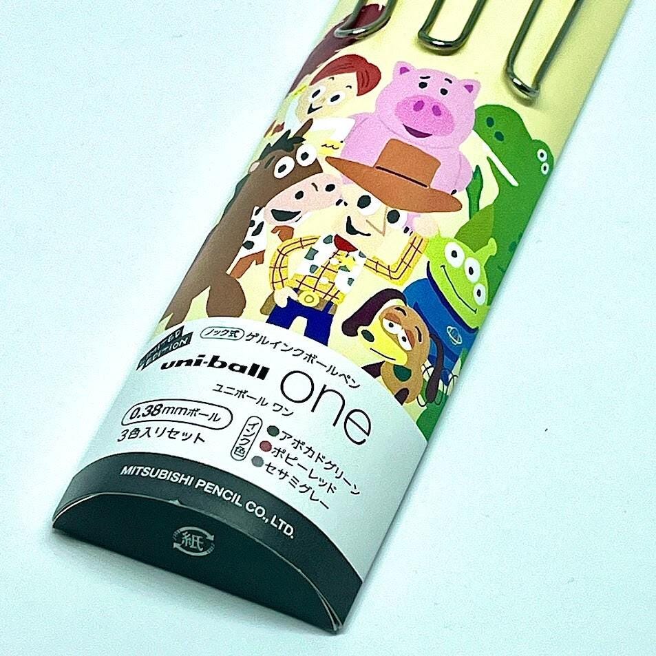 Uni Ball One  Disney Pixar Toy Story 0.38mm Ball Pen Limited Edition 3 Set Pen