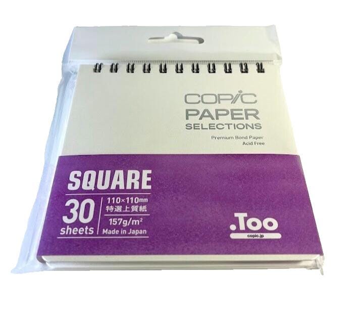 Copic Paper Premium Bond Acid-Free 110mmx110mm Square - 30 Sheets