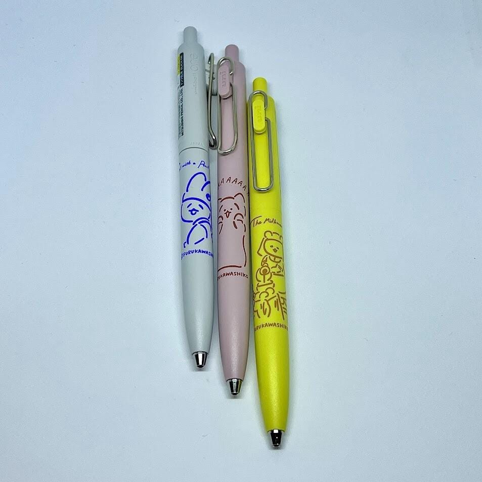 Uni-Ball One x Furukawashiko – Loft Limited Edition Gel Pen Set, 0.38mm, 3 Pens