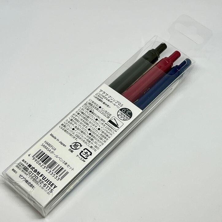 Zebra Sarasa 0.5mm HareFuji 3776 Mt. Fuji Limited Edition 3 Sets Ball Point Pen
