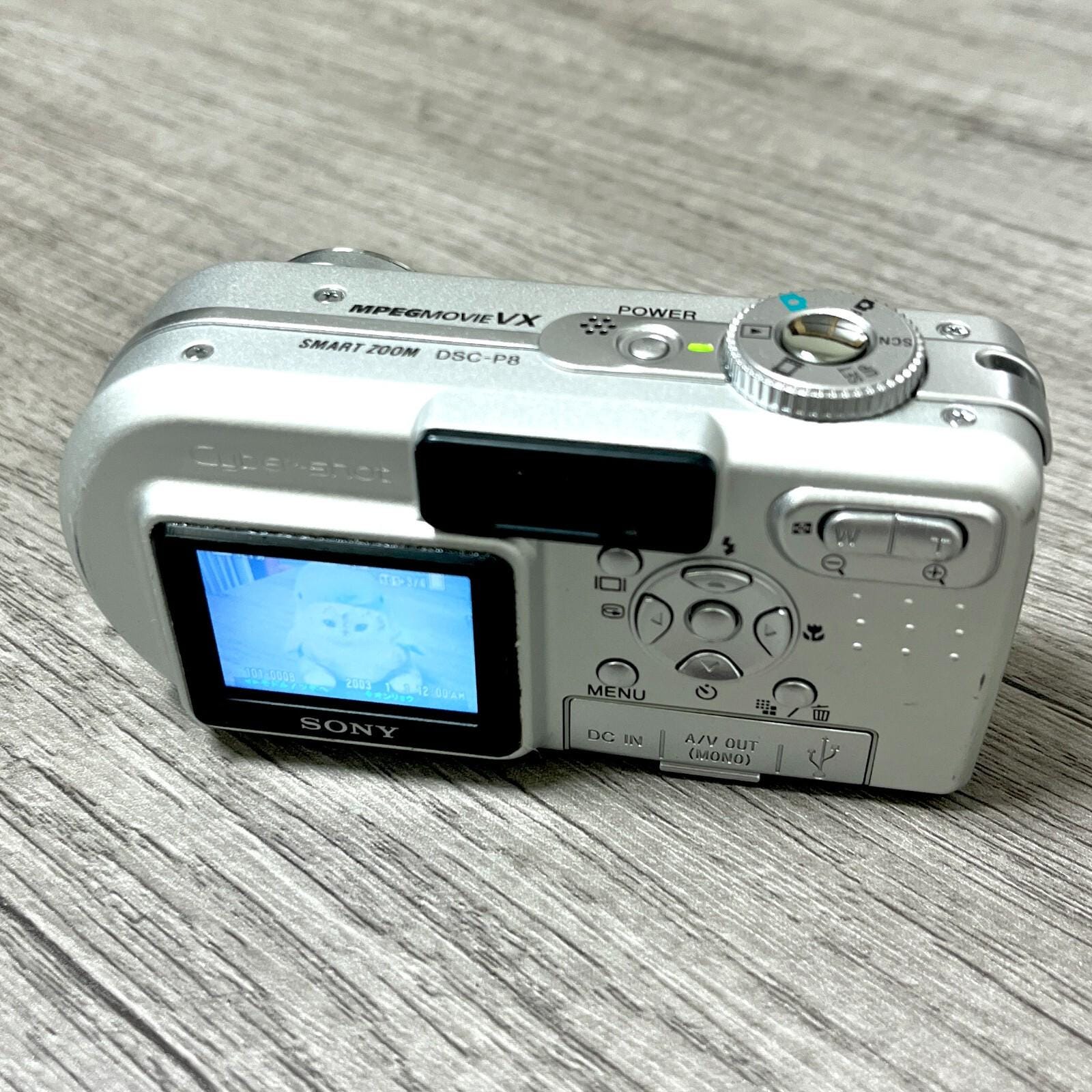 Sony DSCP8 Cyber-shot 3.2MP Digital Camera- Tested -Works  -Read Description-
