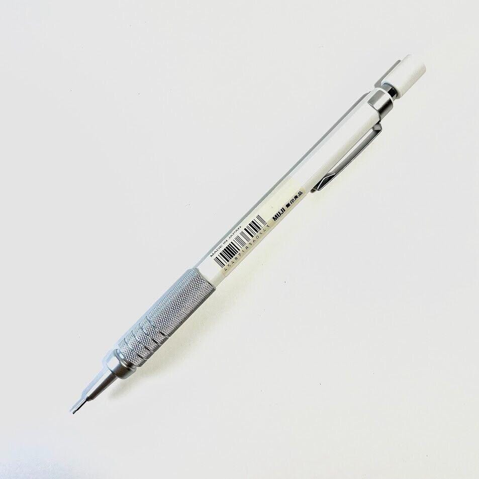 Muji Balanced Mechanical Pencil 0.5mm White - Ergonomic Design from Japan