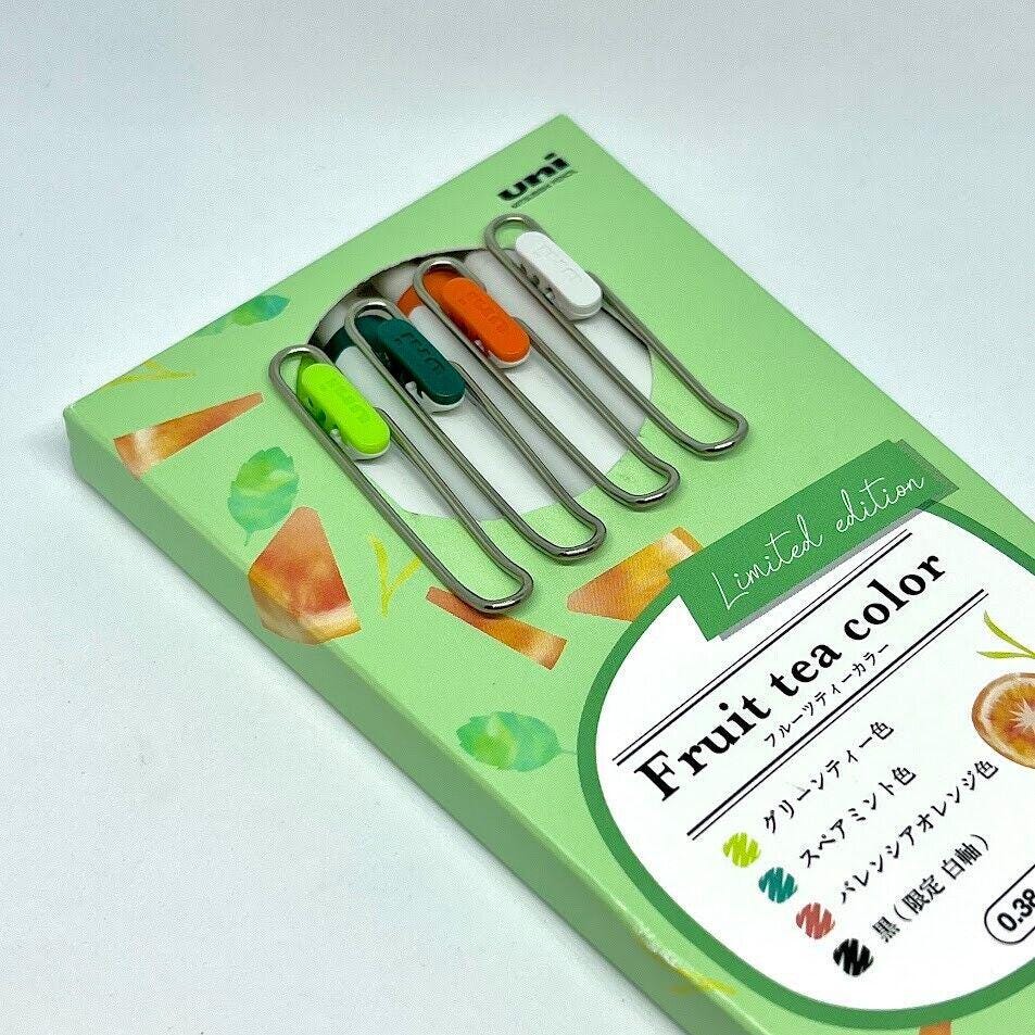 Uni Ball One Fruit Tea Color 0.38mm Ball Pen Limited Edition 4 Set of Colors