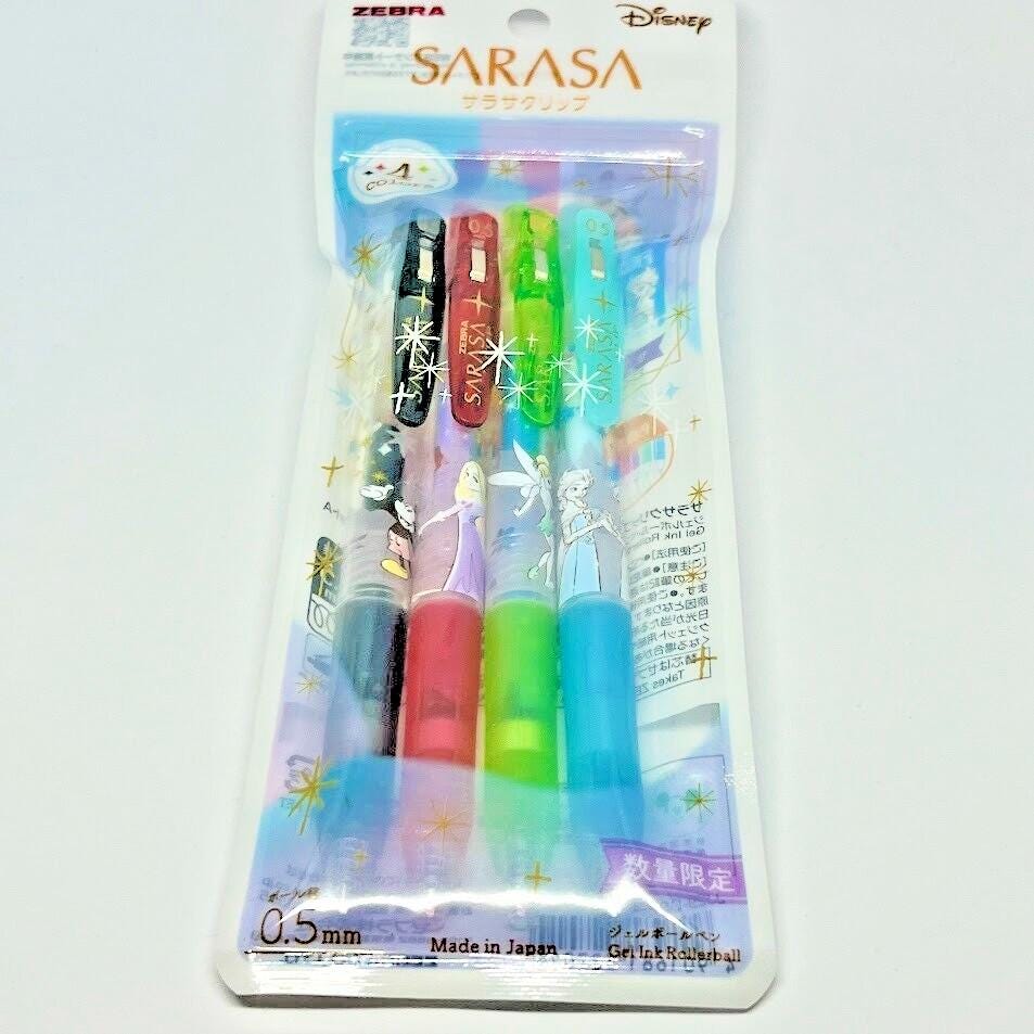 Sarasa Clip Disney Limited Edition RollerBall Gel Ink Black/Red/Blue/Green 4 Pen