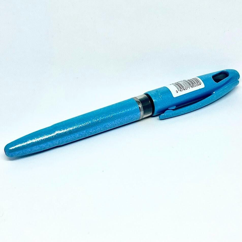 Pentel Tradio Twinkle Turquoise Color Black Ink Fountain Pen