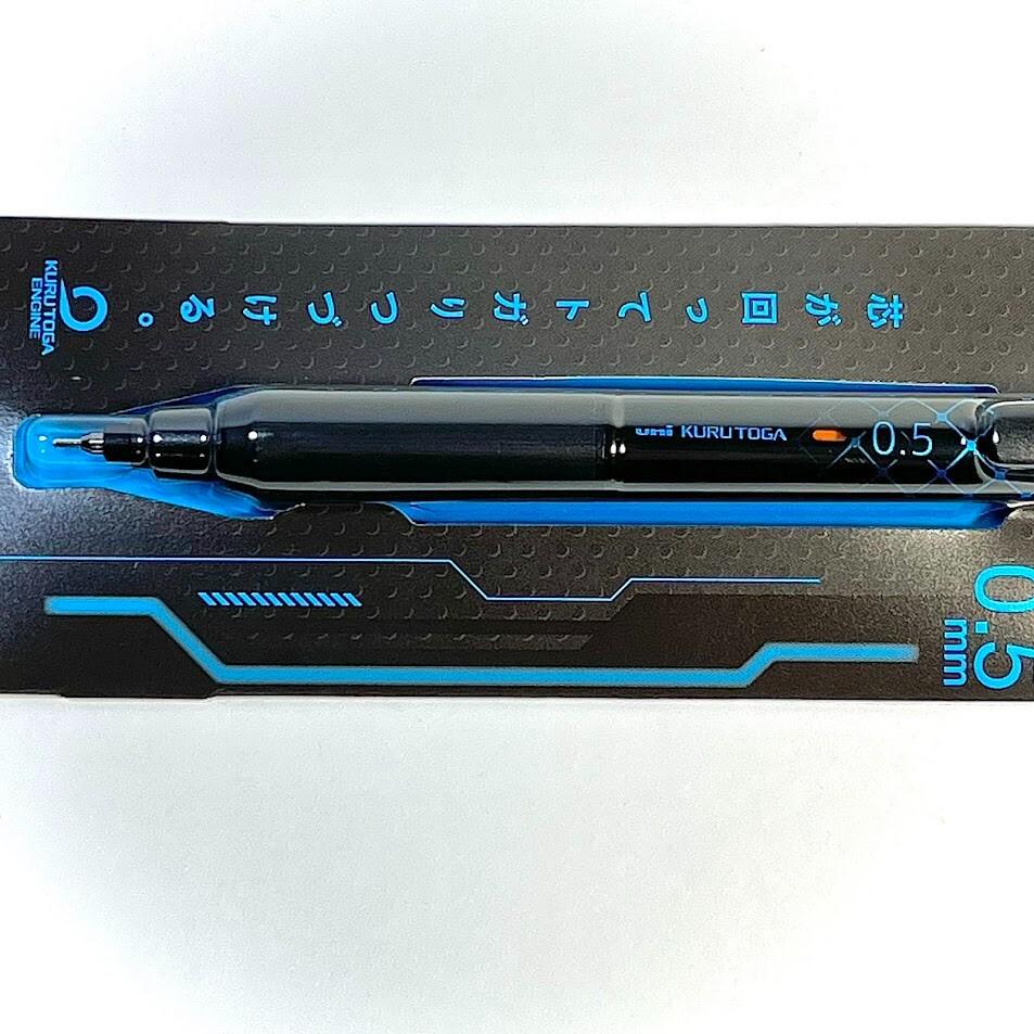 Limited Edition FLASH BLUE Uni Kuru Toga 0.5mm Pencil - Japanese Collectible