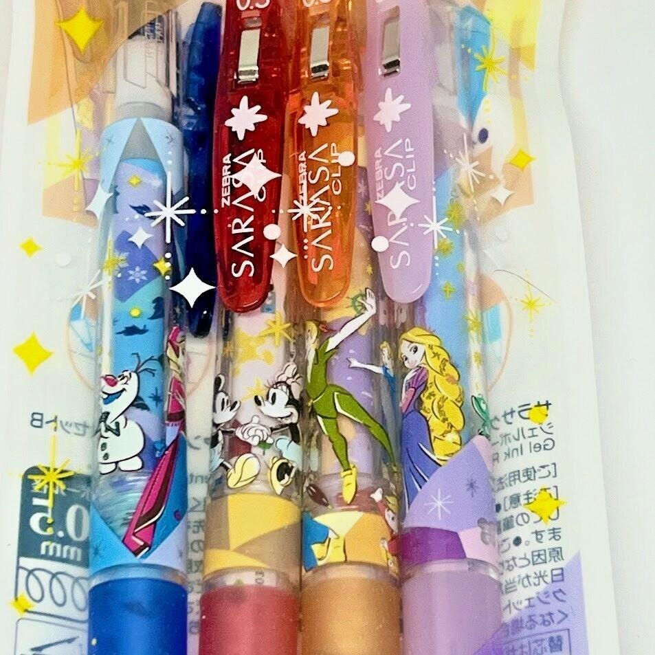 Sarasa Clip Disney Limited Edition RollerBall Gel Ink Orange/Purple/Blue/Red Pen