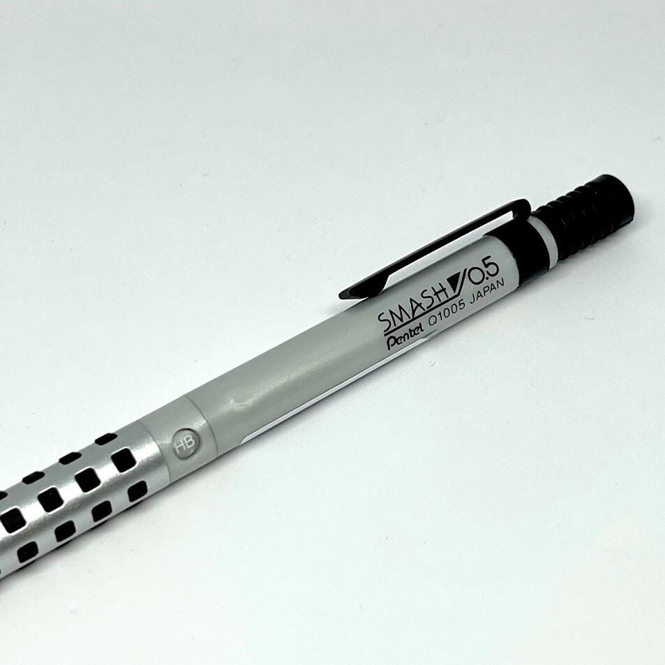 Pentel Smash Japan Silver Color Limited Edition 0.5mm Mechanical Pencil