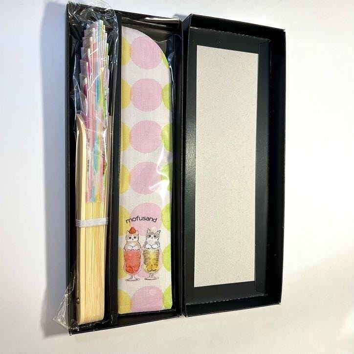 Mofu Sand Kawaii Kyo-sensu Traditional Japanese Folding Fan - Made in Japan