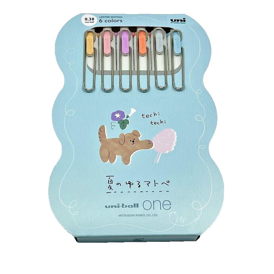 Uni Ball One Natsu No Yuru Matope 0.38mm Pen Limited Edition 6 Set of Colors