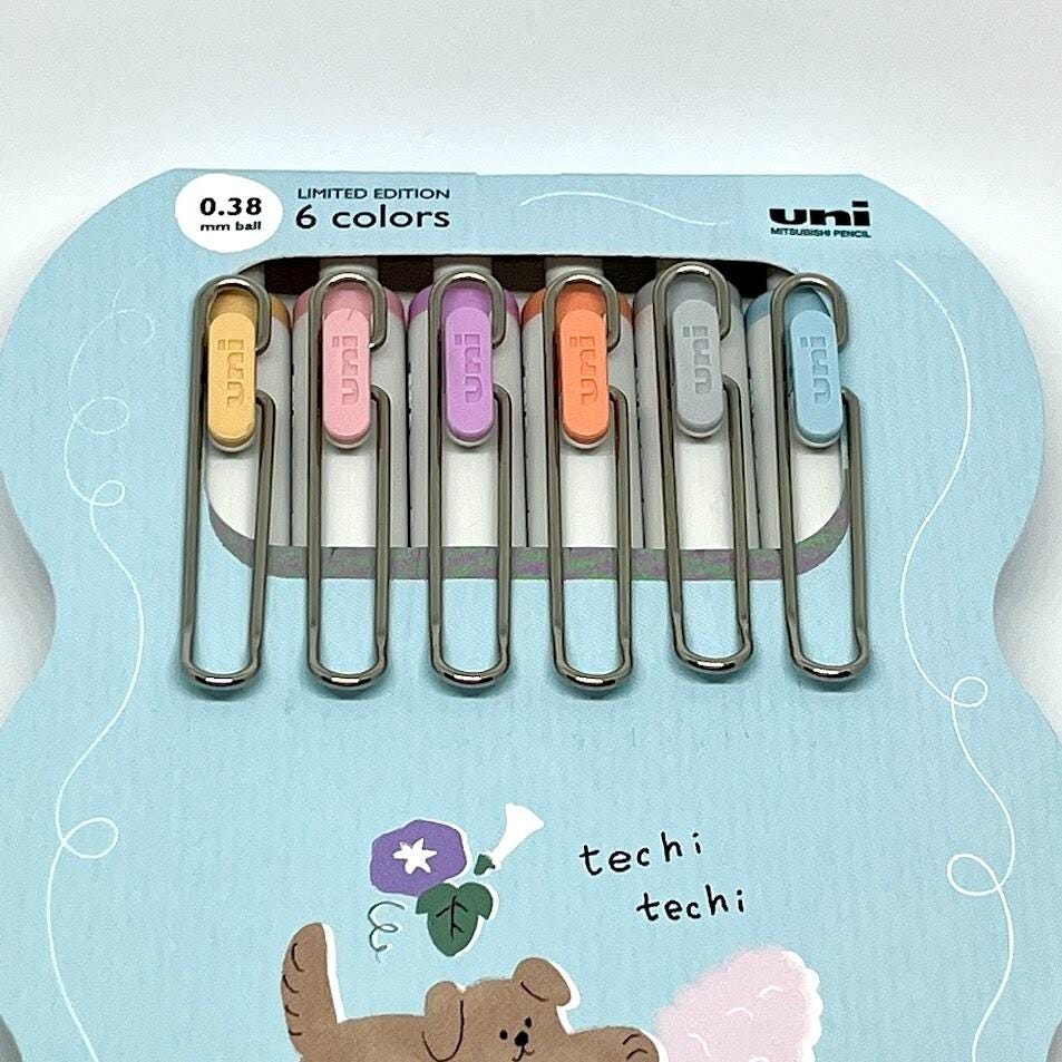 Uni Ball One Natsu No Yuru Matope 0.38mm Pen Limited Edition 6 Set of Colors