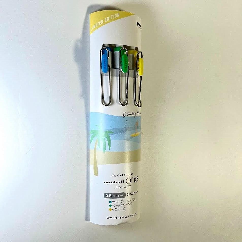 UNI-ball 0.5mm Saturday Morning Limited Edition 3-Pen Set -Made in Japan