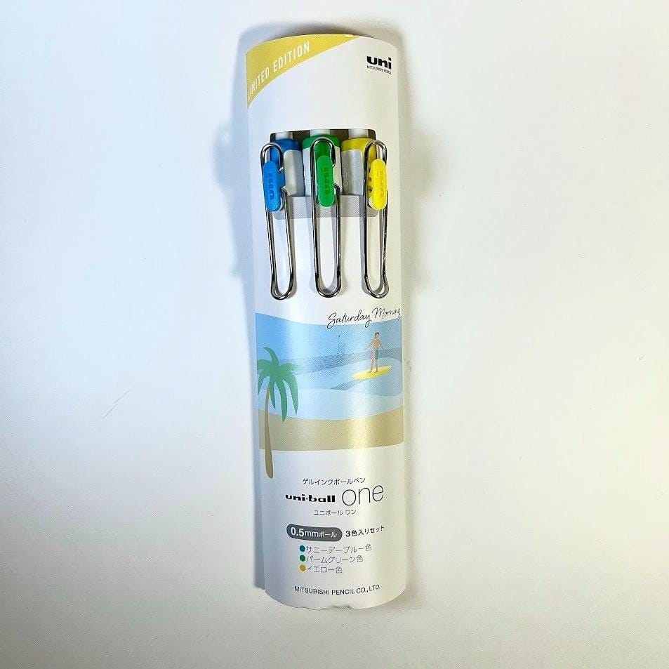 UNI-ball 0.5mm Saturday Morning Limited Edition 3-Pen Set -Made in Japan
