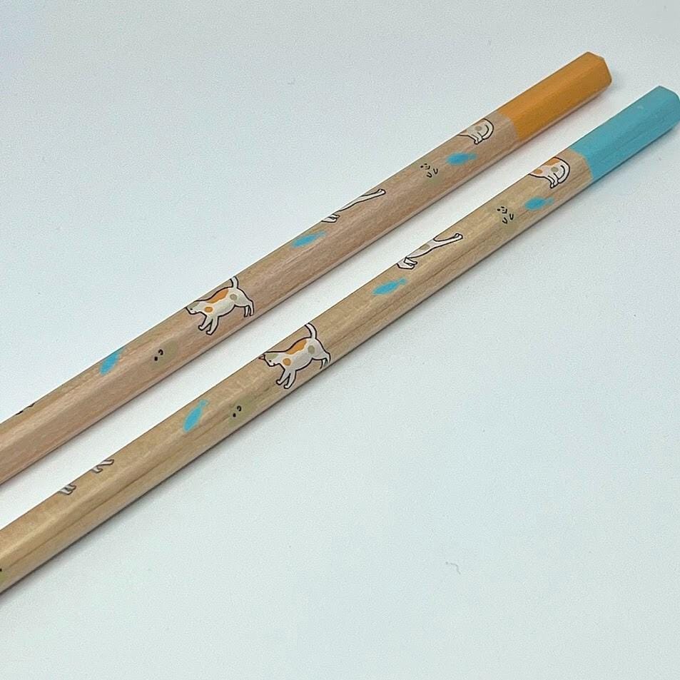 Made in Yamagata Japan Mitsubishi UNI Kawaii Cats 2B Pencil Set 2pcs