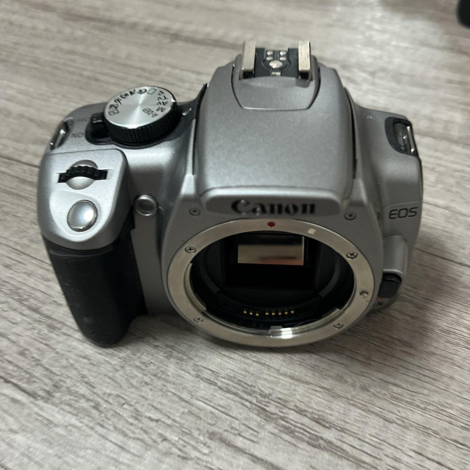Canon EOS Kiss Digital N Digital Camera Works & In Good Shape – Body Only, No Battery