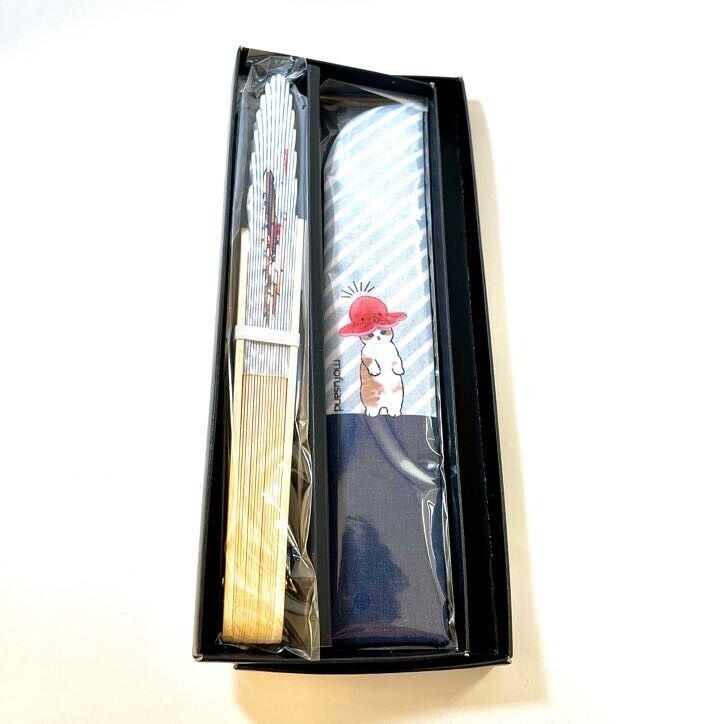 Mofu Sand Kawaii Kyo-sensu Traditional Japanese Folding Fan - Made in Japan