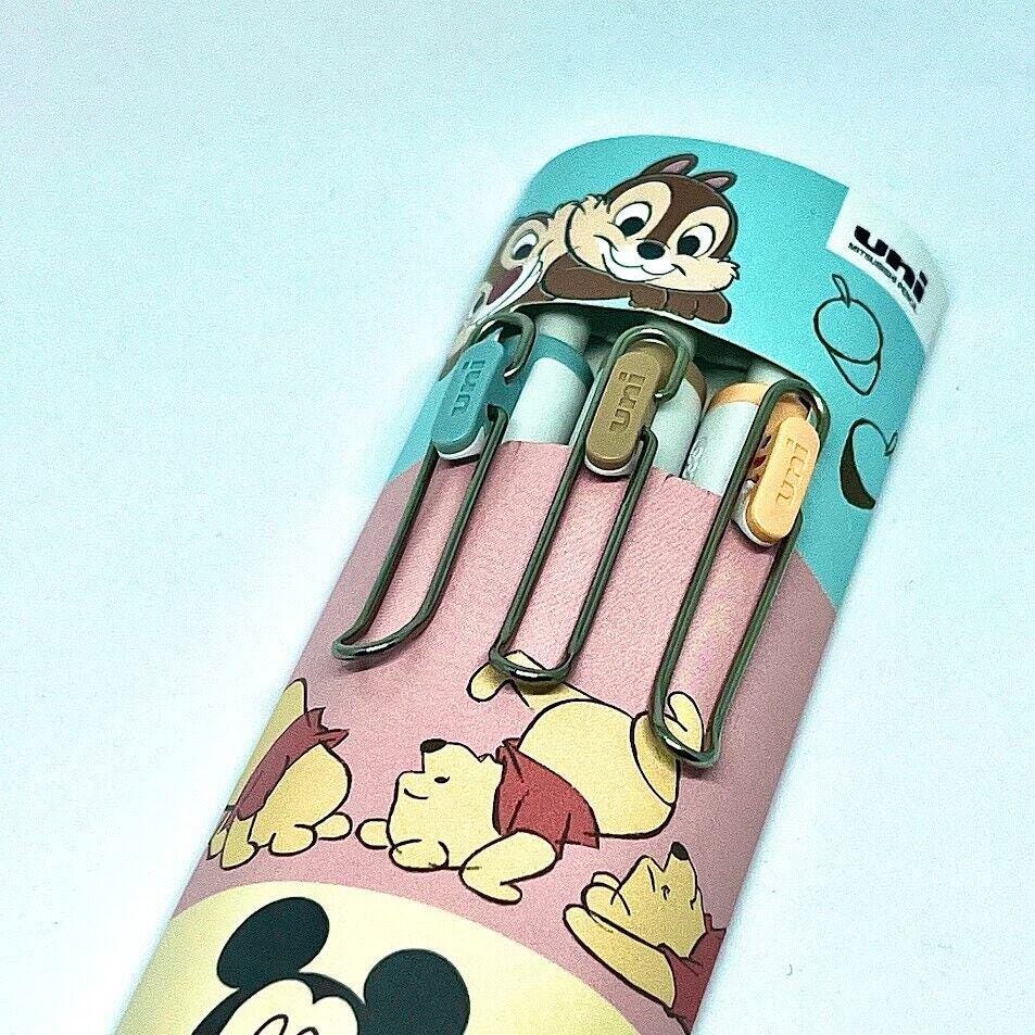 Uni Ball One  Disney Mickey Mouse&Winnie 0.38mm  Limited Edition 3 Set  Ball Pen