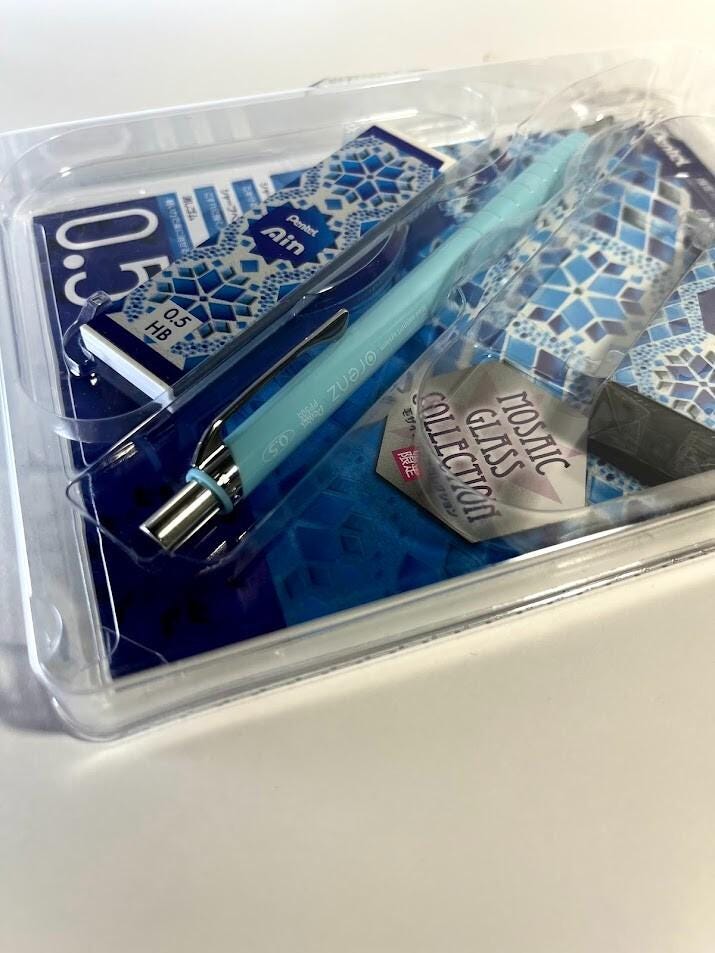 Pentel Mechanical Pencil, Orens Exclusive Special Set, 0.5mm, Soda Blue