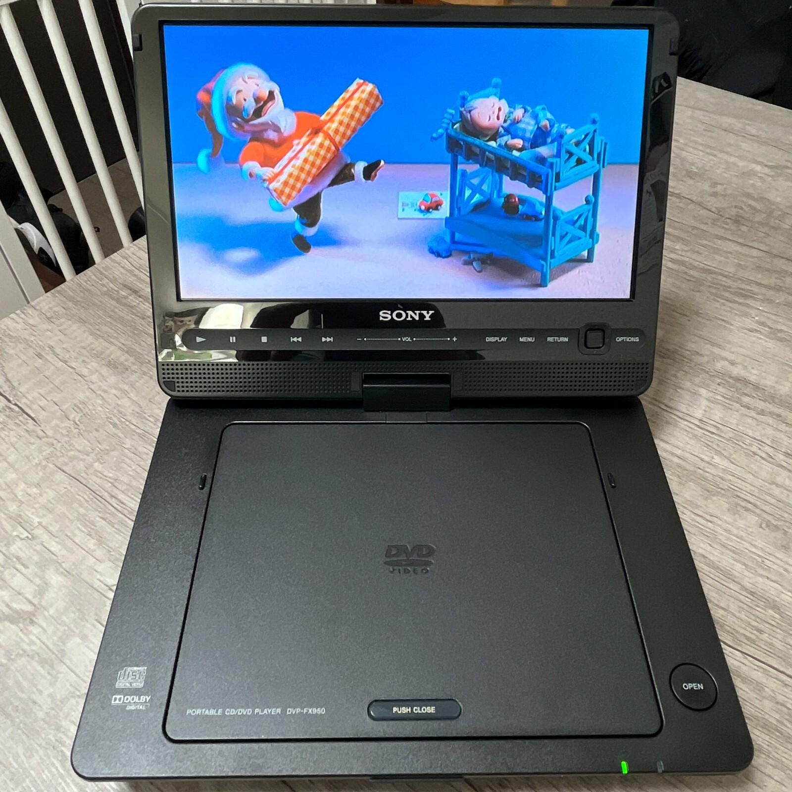 Vintage SONY Portable DVD Player DVP-FX950 from Japan Tested Working
