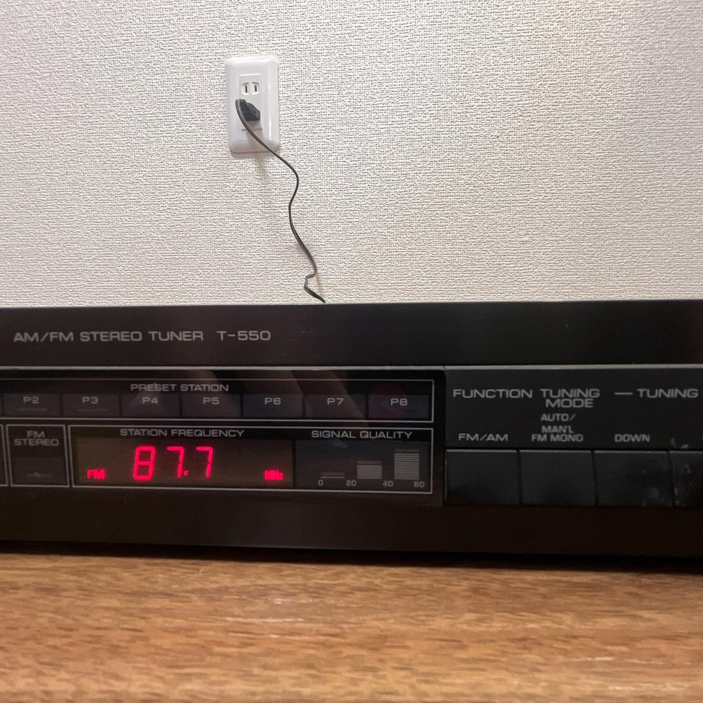 Yamaha T-550 AM/FM Stereo Tuner – Vintage Hi-Fi Radio –