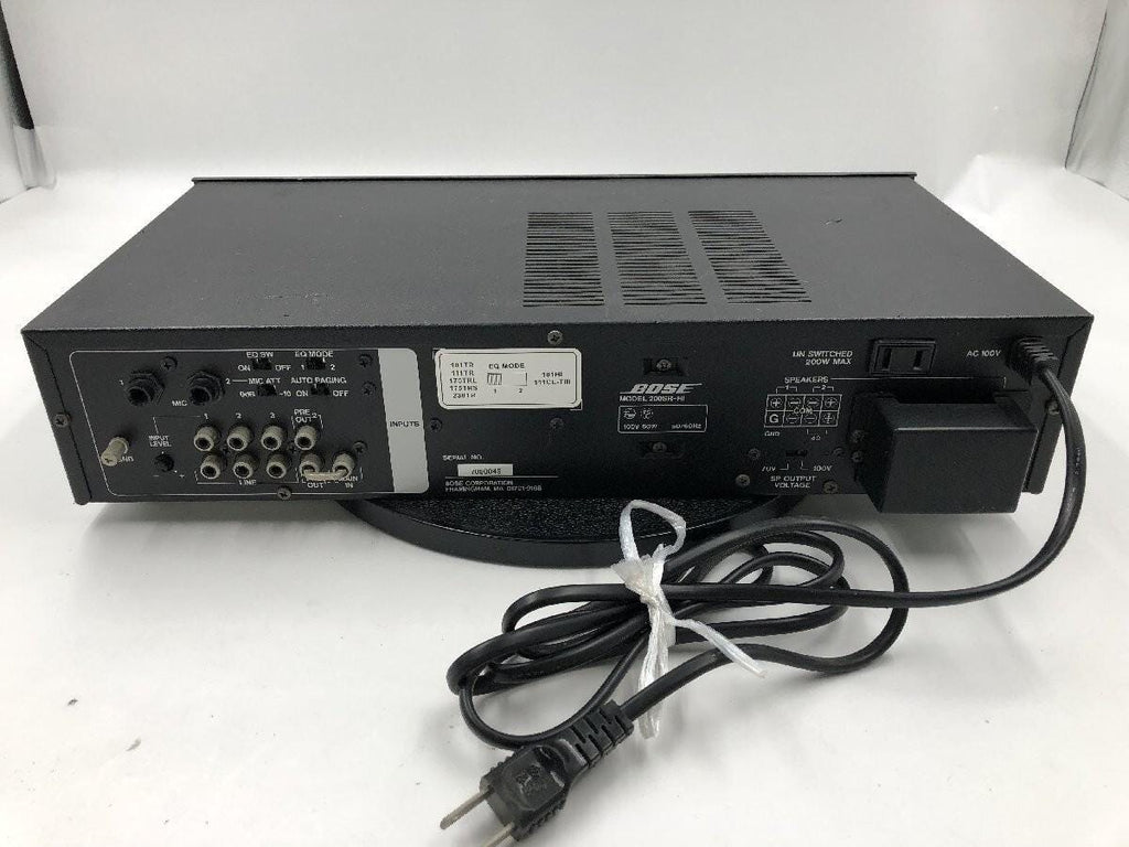 Bose High Impedance Amplifier: 200SR-HI TESTED WORKS