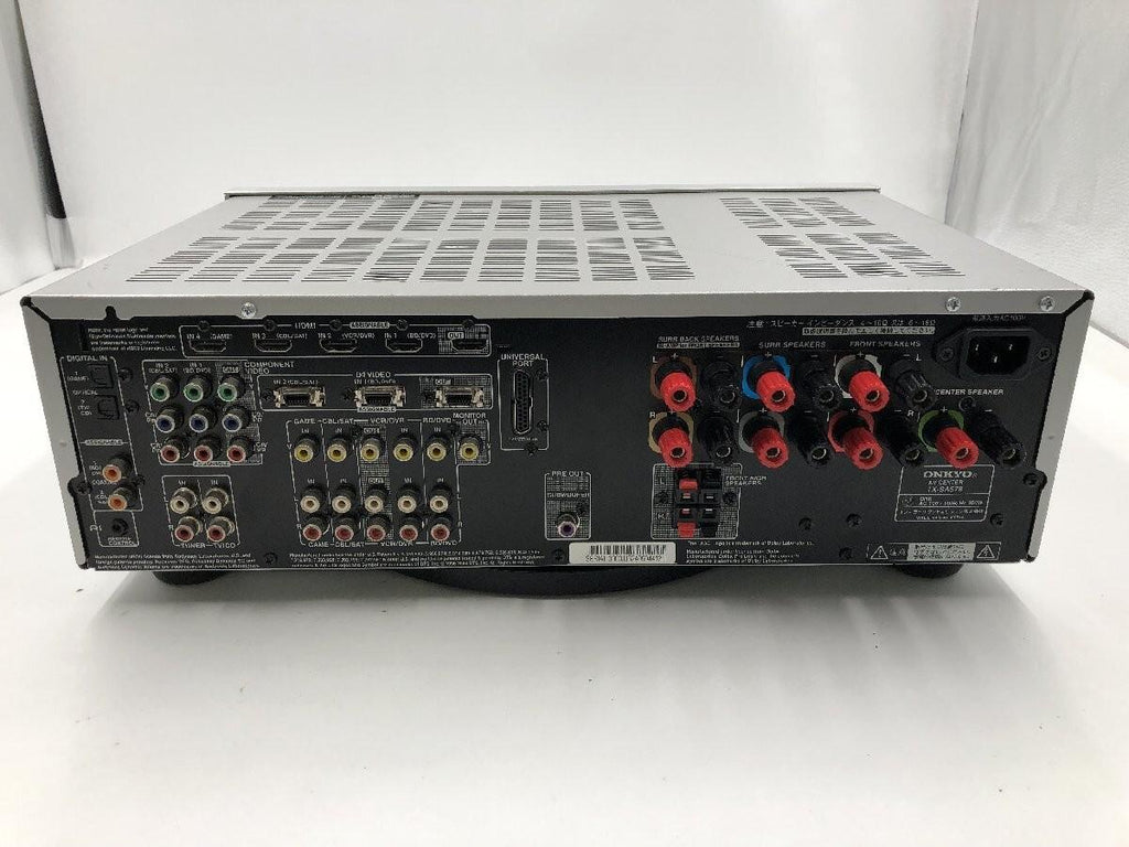 Vintage ONKYO TX-SA578 7.1 Ch Compatible AV Center Maximum Output 160W x 7 Silver