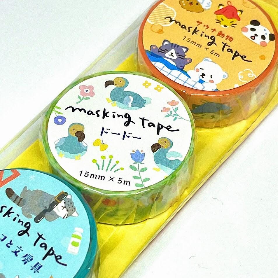 Tokyo Stationery Women's Expo Limited Edition 3Set 15x5mm Kawaii Masking Tape