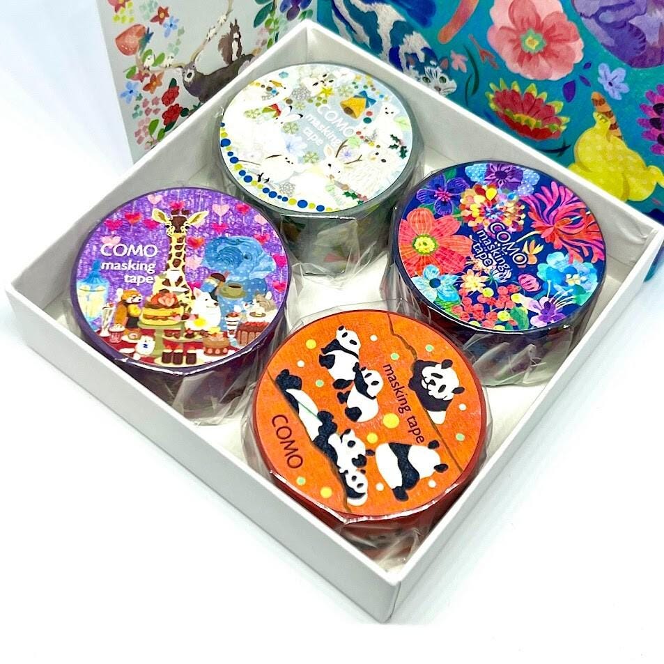 Tokyo Stationery Women's Expo Limited Edition 20x7mm Kawaii 4 Sets Masking Tape
