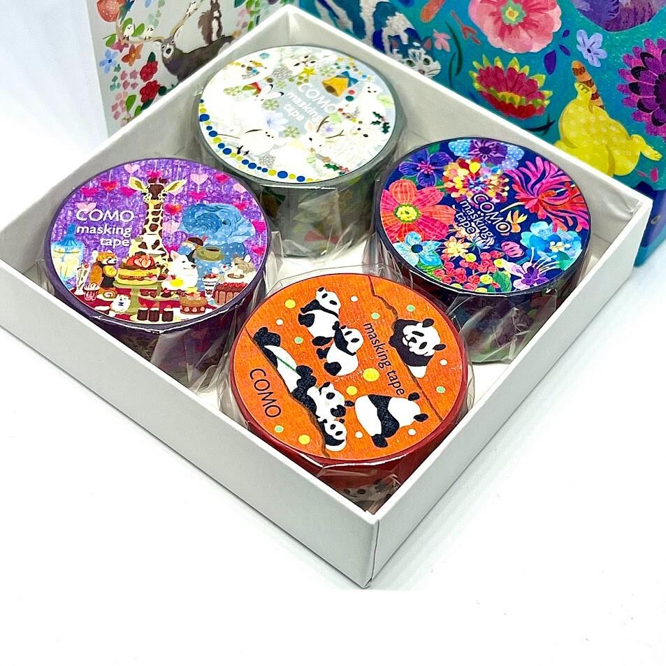 Tokyo Stationery Women's Expo Limited Edition 20x7mm Kawaii 4 Sets Masking Tape