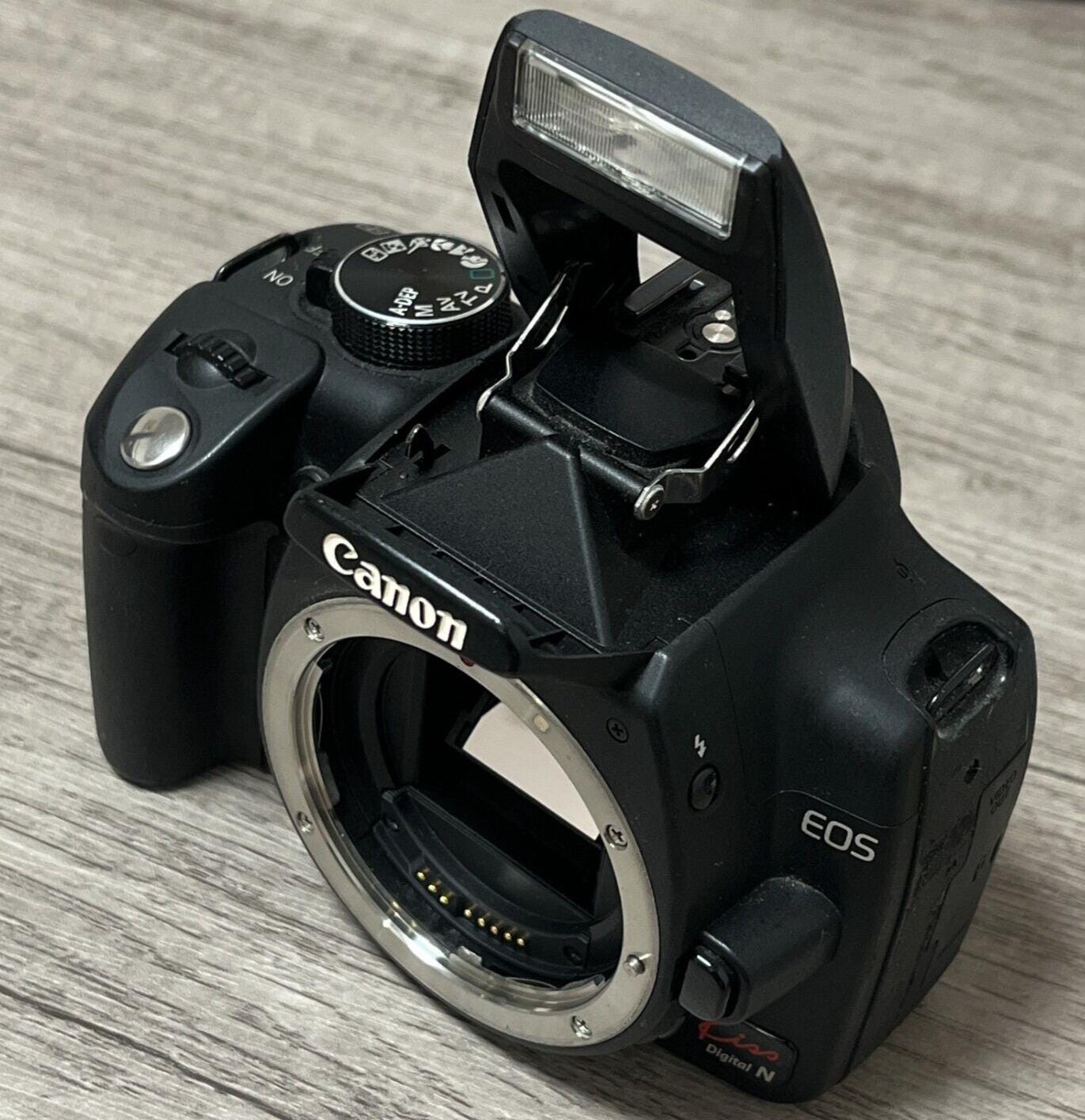 Vintage Canon EOS Kiss Digital N Digital Camera – Works & In Good Shape (Body Only, No Battery)