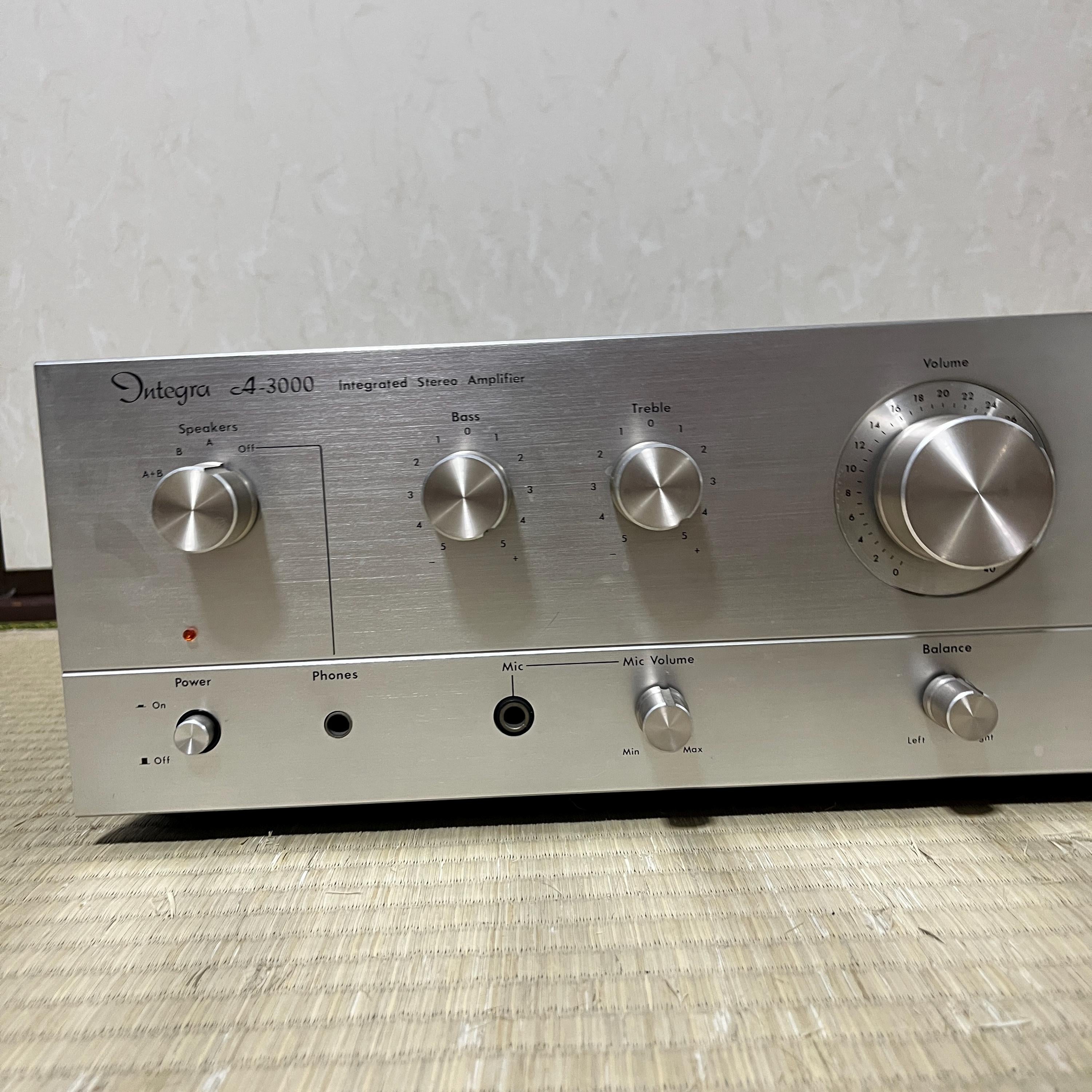 Vintage Integra A-3000 Stereo Integrated Amplifier – Hi-Fi Audio Amp, Japan-Made, Rare, Tested & Working
