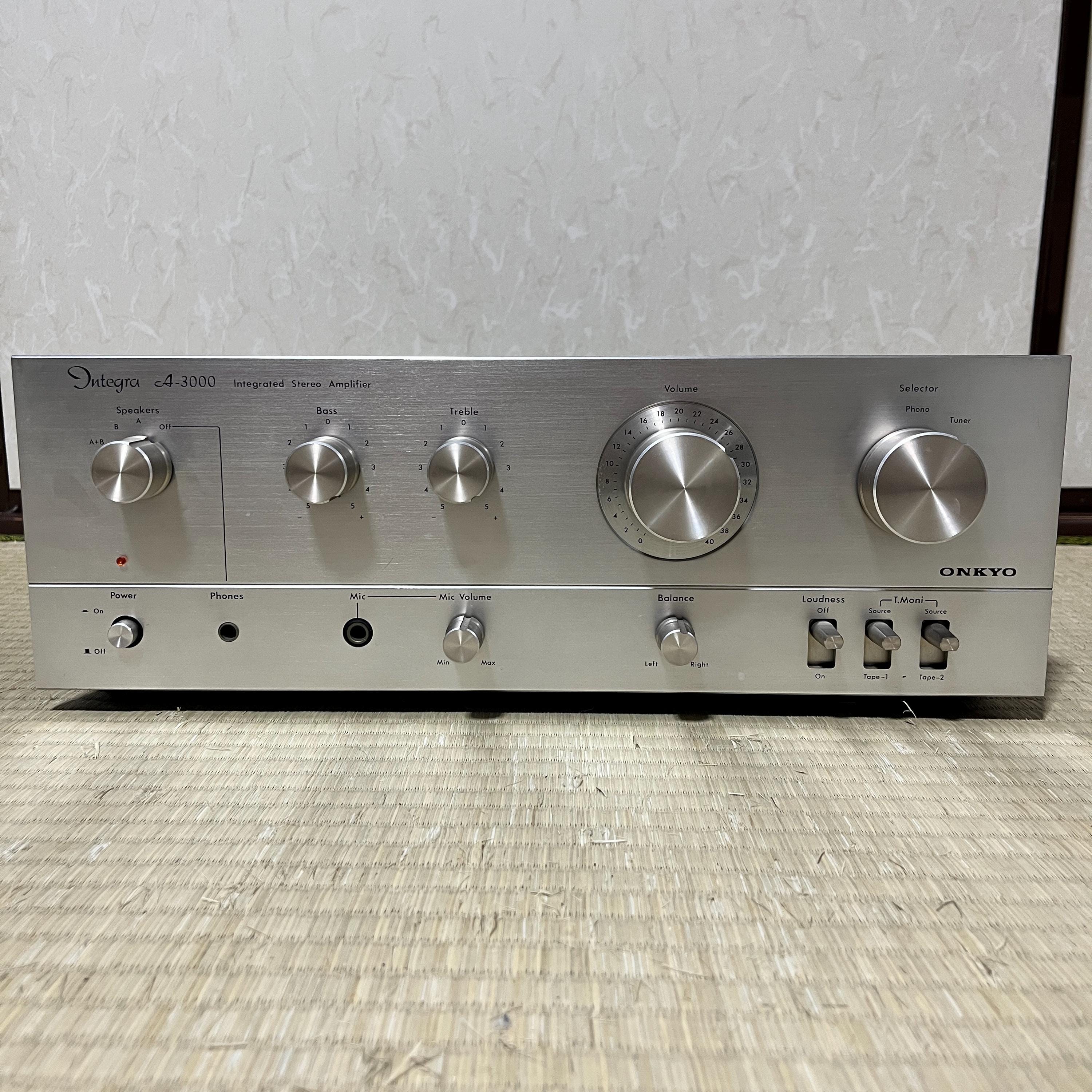 Vintage Integra A-3000 Stereo Integrated Amplifier – Hi-Fi Audio Amp, Japan-Made, Rare, Tested & Working