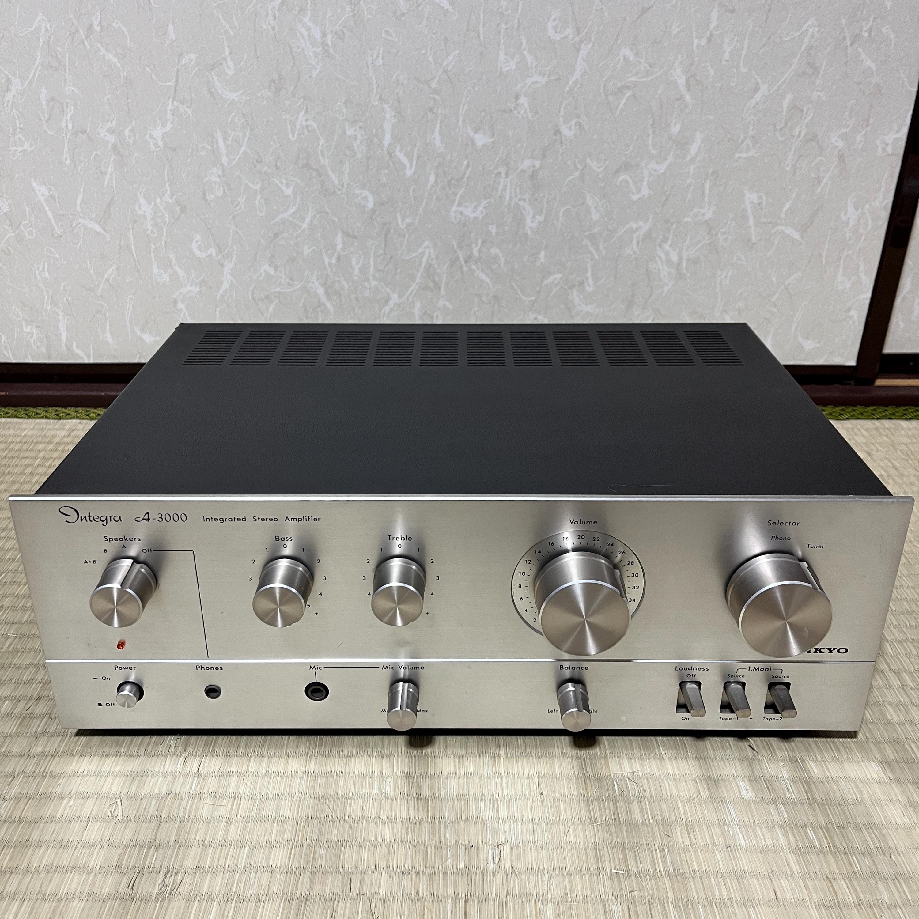 Vintage Integra A-3000 Stereo Integrated Amplifier – Hi-Fi Audio Amp, Japan-Made, Rare, Tested & Working