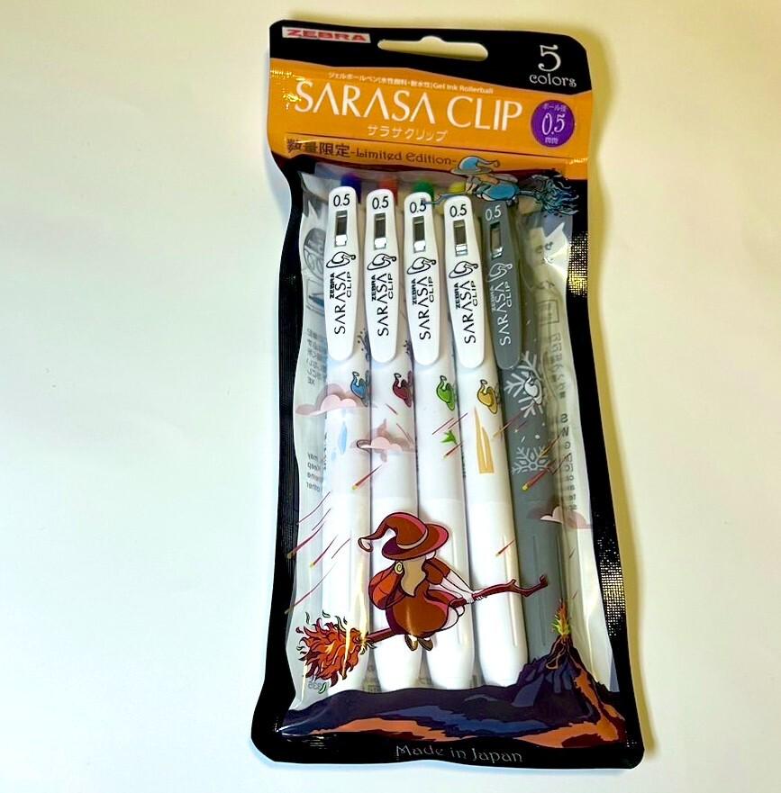 Zebra Sarasa Clip Limited Edition Witch Series  0.5mm 5SET Ball Pens Japan