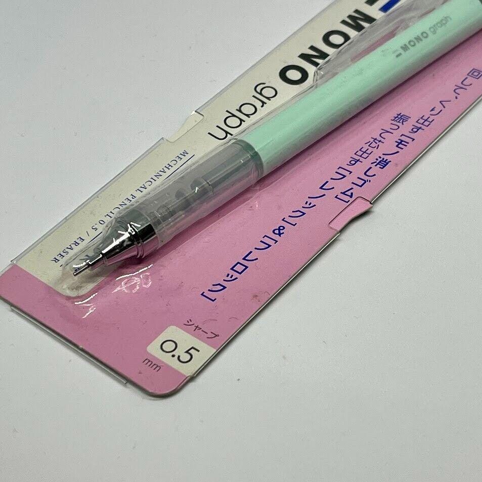 Tombow Mono Graph Pastel Color Mechanical Pencil & Eraser 0.5mm  -Made in Japan