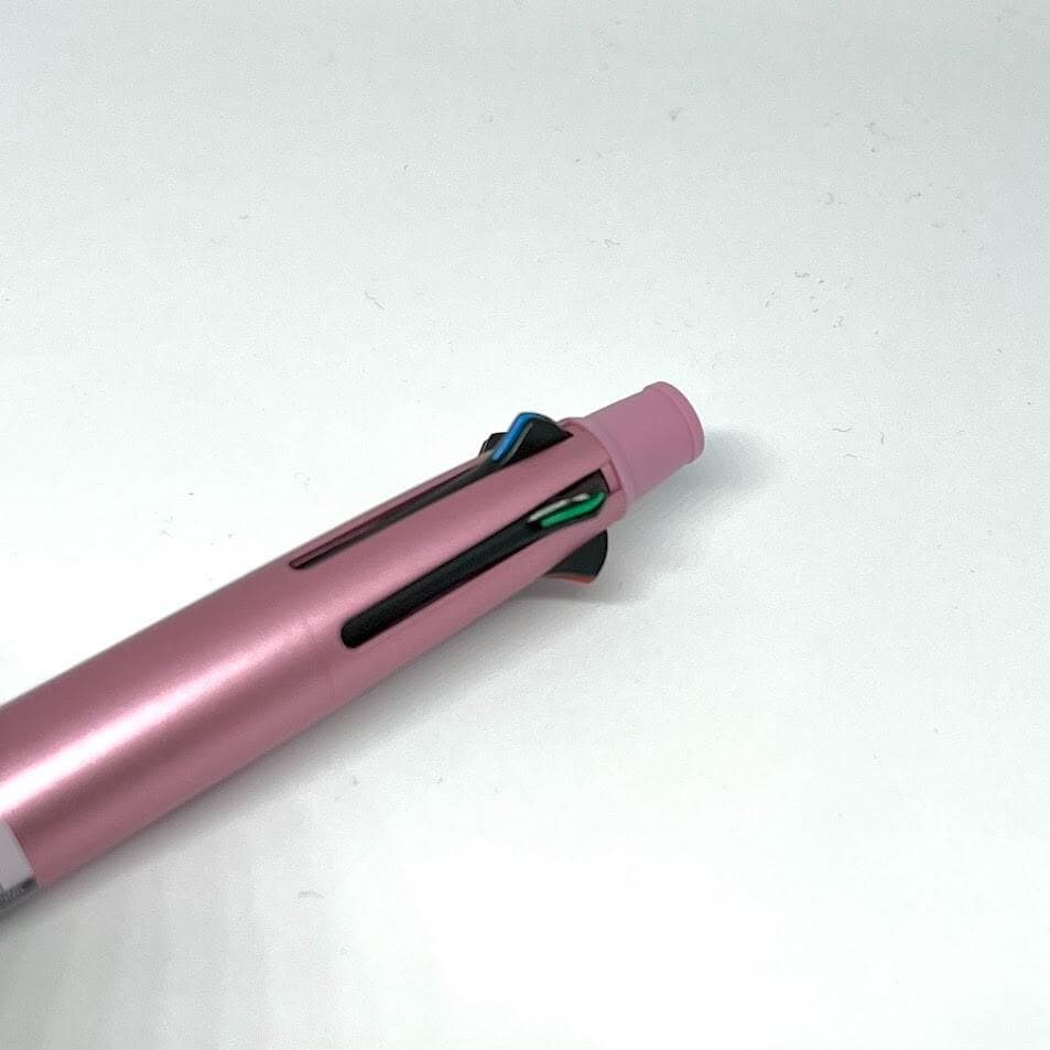 Uni Jetstream Multi Pen – 4 Color Ballpoint + 0.5mm Pencil, Pink