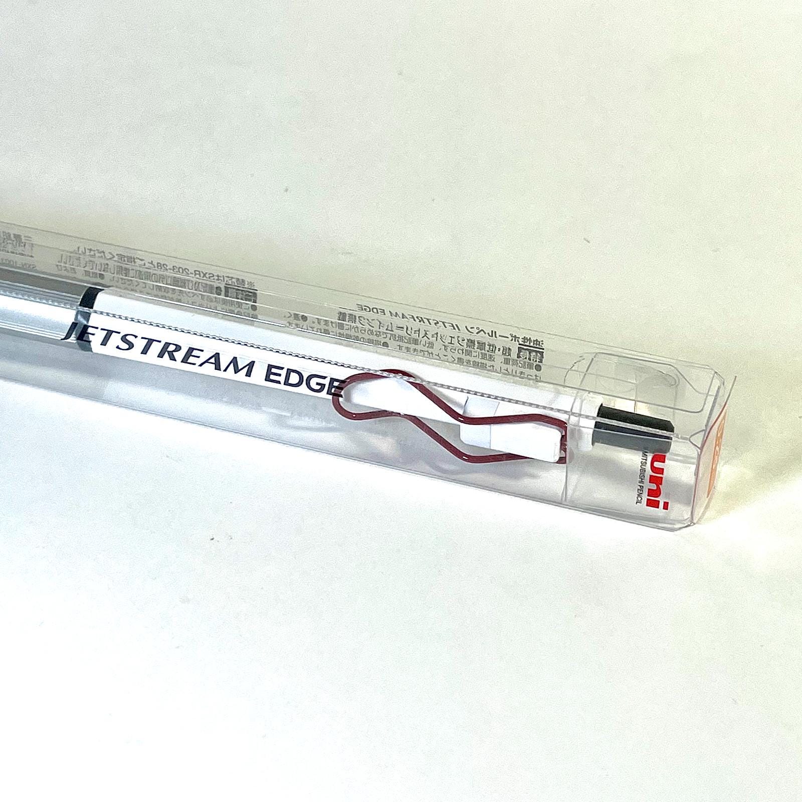 Mitsubishi Pencil 0.28m UNI JETSTREAM EDGE White Red Limited Edition from Japan