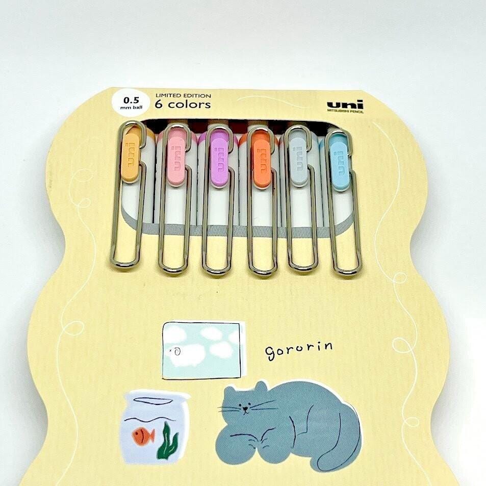 Uni Ball One Natsu No Yuru Matope 0.5mm Pen Limited Edition 6 Set of Colors